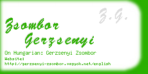 zsombor gerzsenyi business card